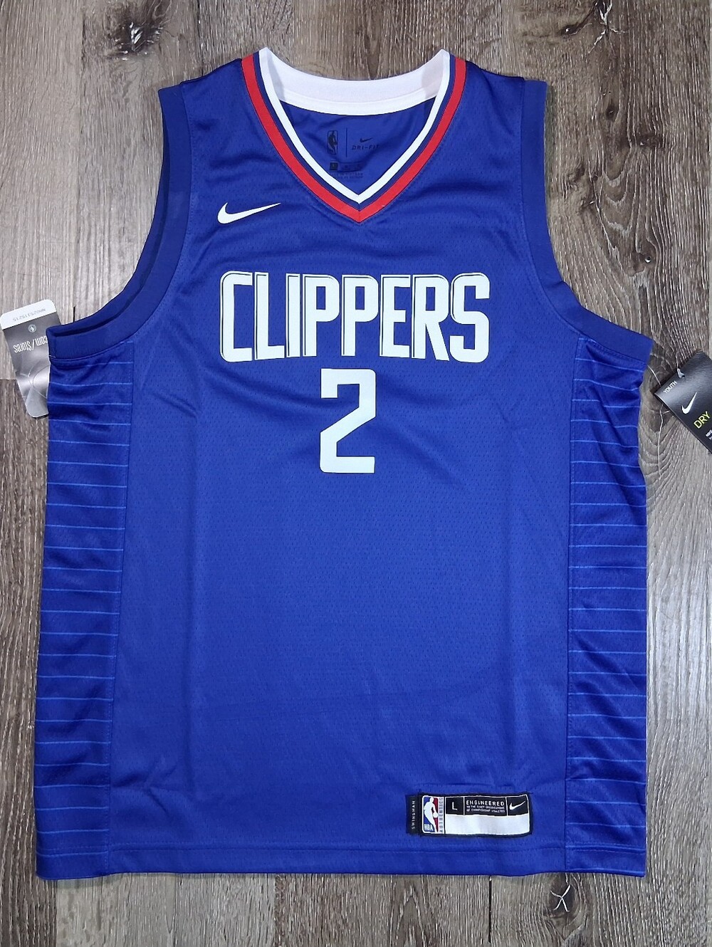 Nike Los Angeles Clippers Kawhi Leonard #2 Kids Large 14-16 Swingman Jersey NBA